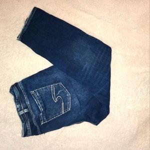 Silver Jeans Capri SZ 24 L 27 PLUS SIZE